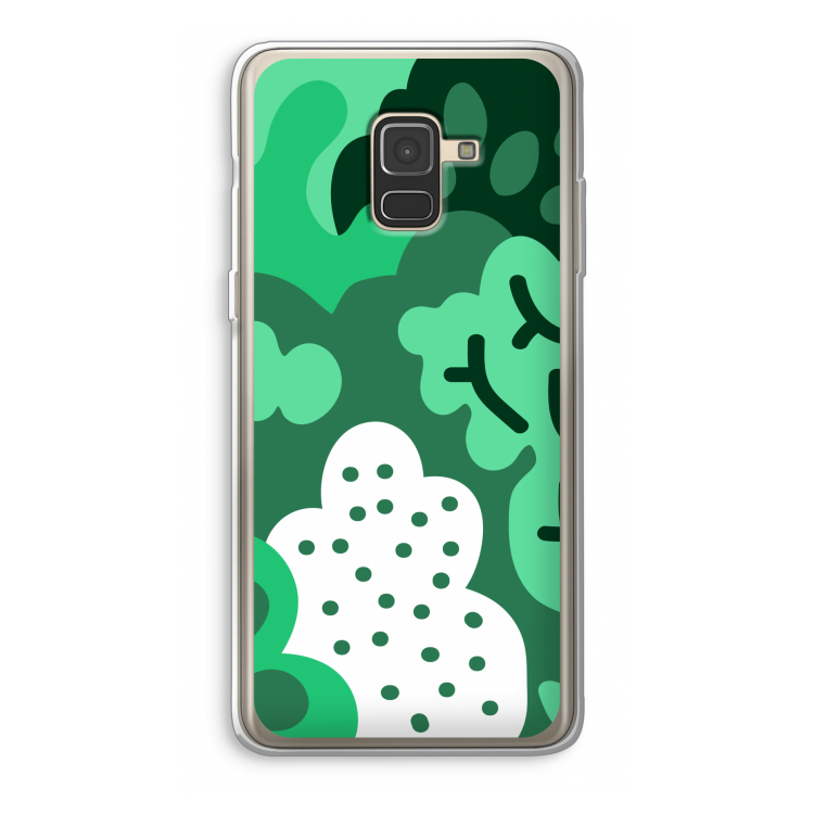 Bushes: Samsung Galaxy A8 (2018) Transparant Hoesje