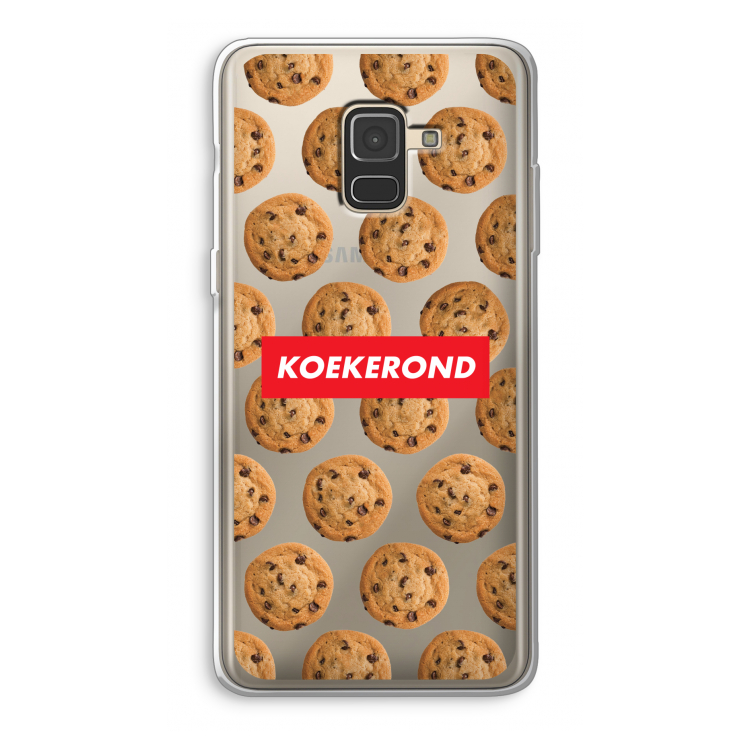 Koekerond: Samsung Galaxy A8 (2018) Transparant Hoesje