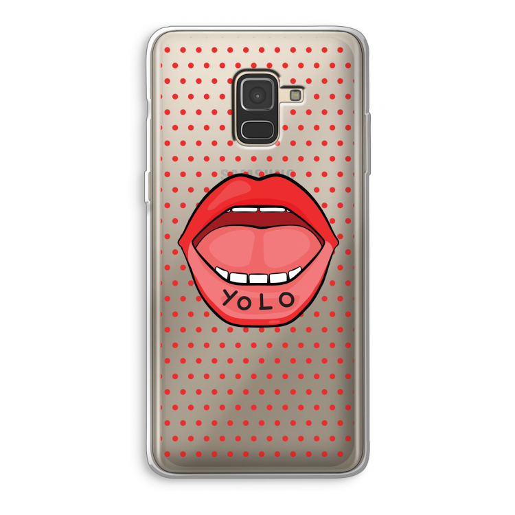 Yolo Denise: Samsung Galaxy A8 (2018) Transparant Hoesje