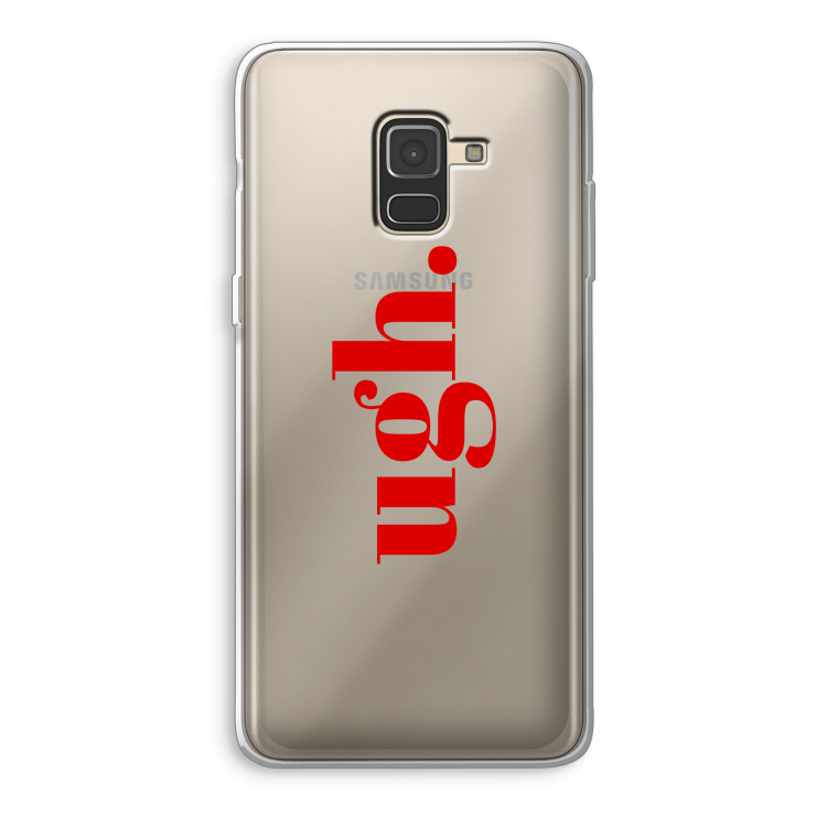 Ugh: Samsung Galaxy A8 (2018) Transparant Hoesje