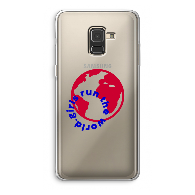 Run The World: Samsung Galaxy A8 (2018) Transparant Hoesje