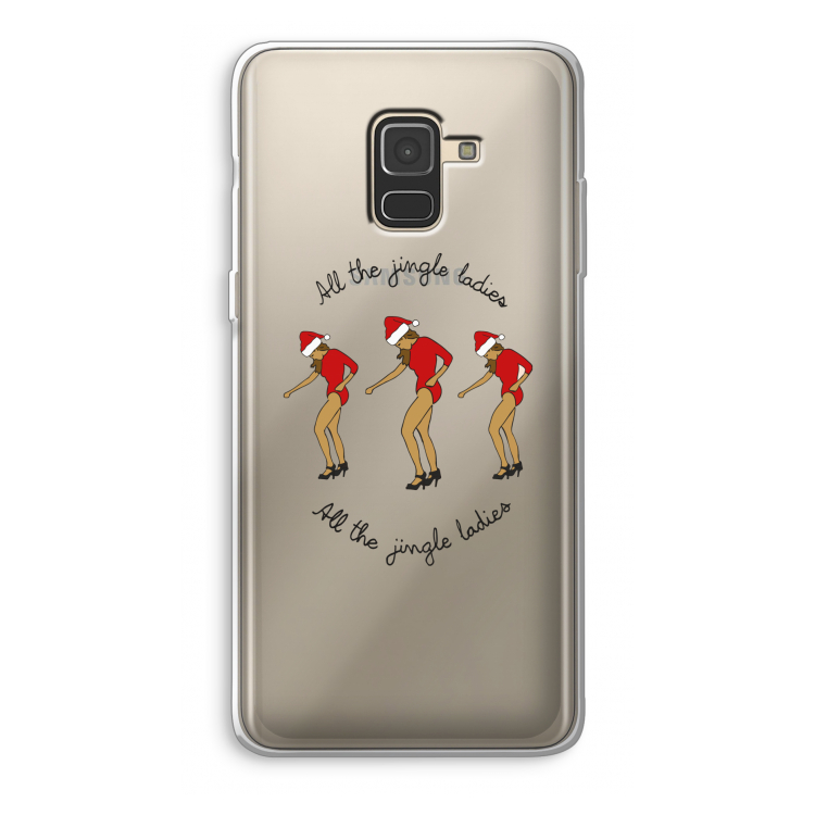 Jingle Ladies: Samsung Galaxy A8 (2018) Transparant Hoesje