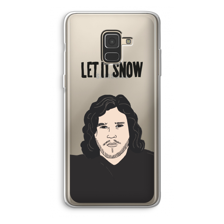 Let It Snow: Samsung Galaxy A8 (2018) Transparant Hoesje
