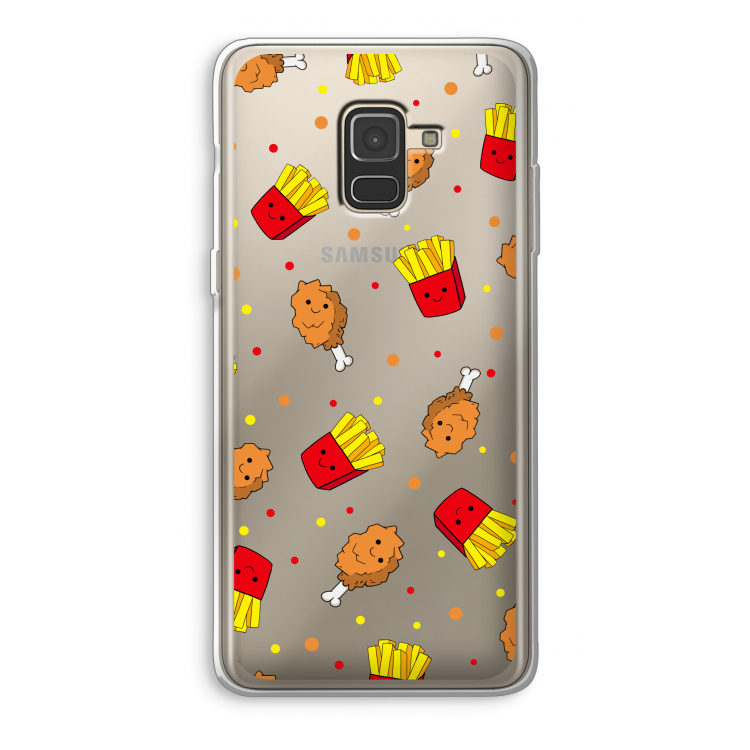 Chicken 'n Fries: Samsung Galaxy A8 (2018) Transparant Hoesje