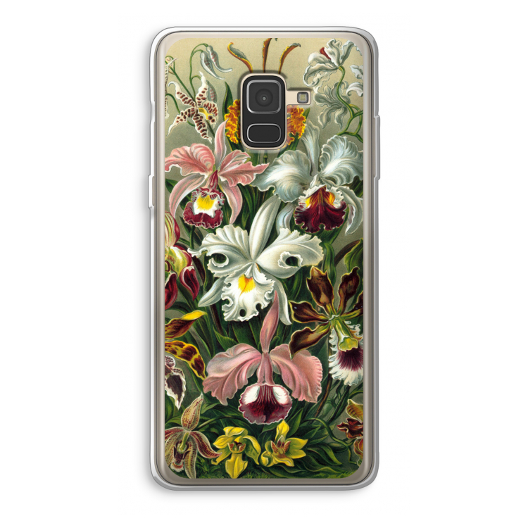 Haeckel Orchidae: Samsung Galaxy A8 (2018) Transparant Hoesje