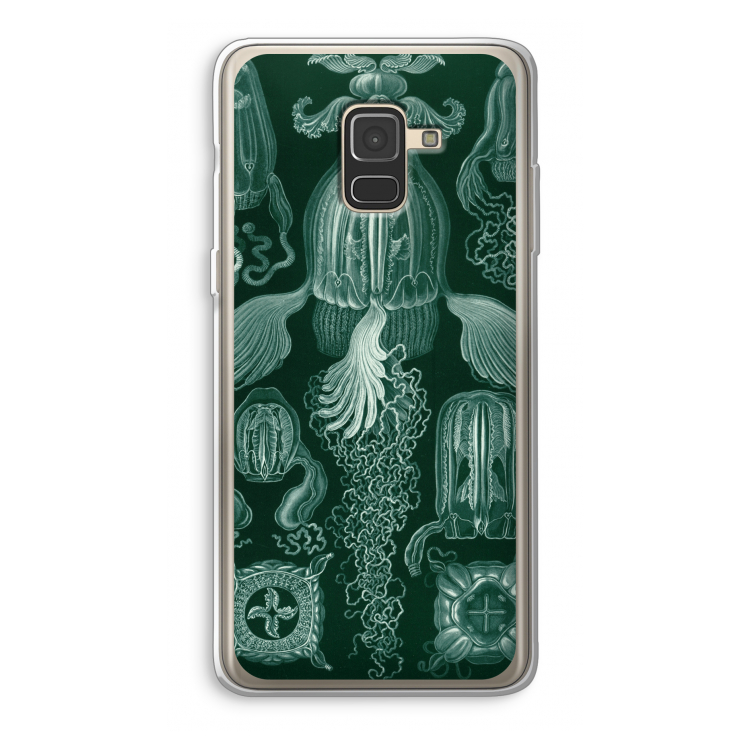 Haeckel Cubomedusae: Samsung Galaxy A8 (2018) Transparant Hoesje