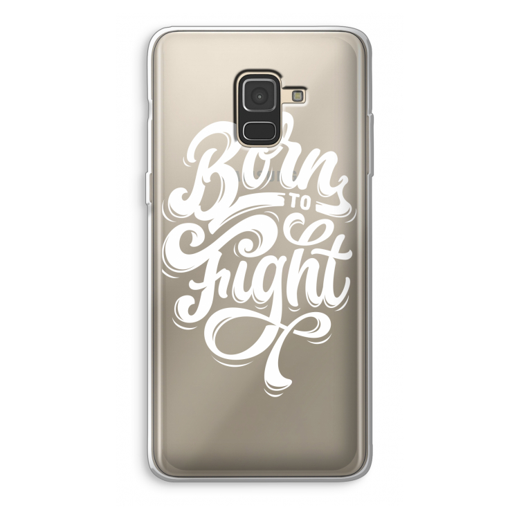 Born to Fight: Samsung Galaxy A8 (2018) Transparant Hoesje