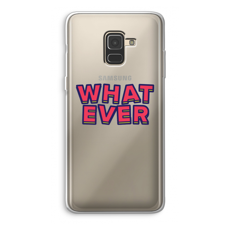 Whatever: Samsung Galaxy A8 (2018) Transparant Hoesje