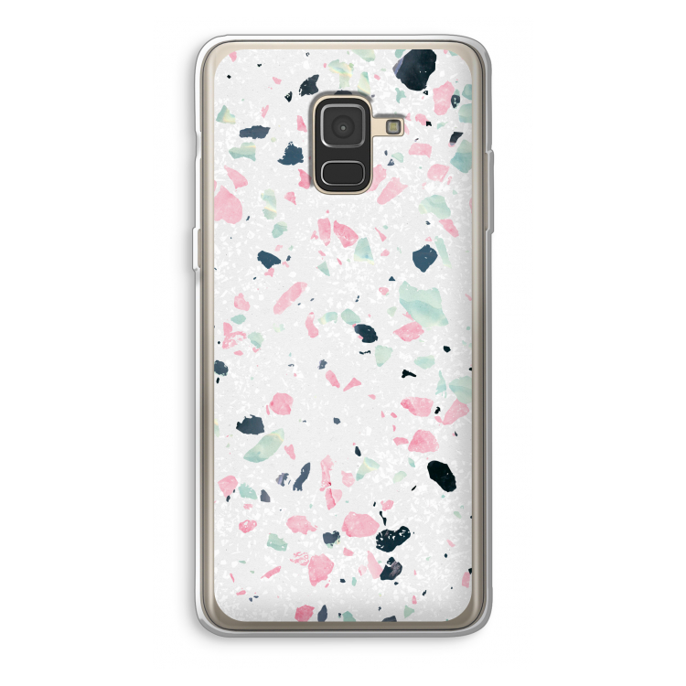 Terrazzo N°3: Samsung Galaxy A8 (2018) Transparant Hoesje