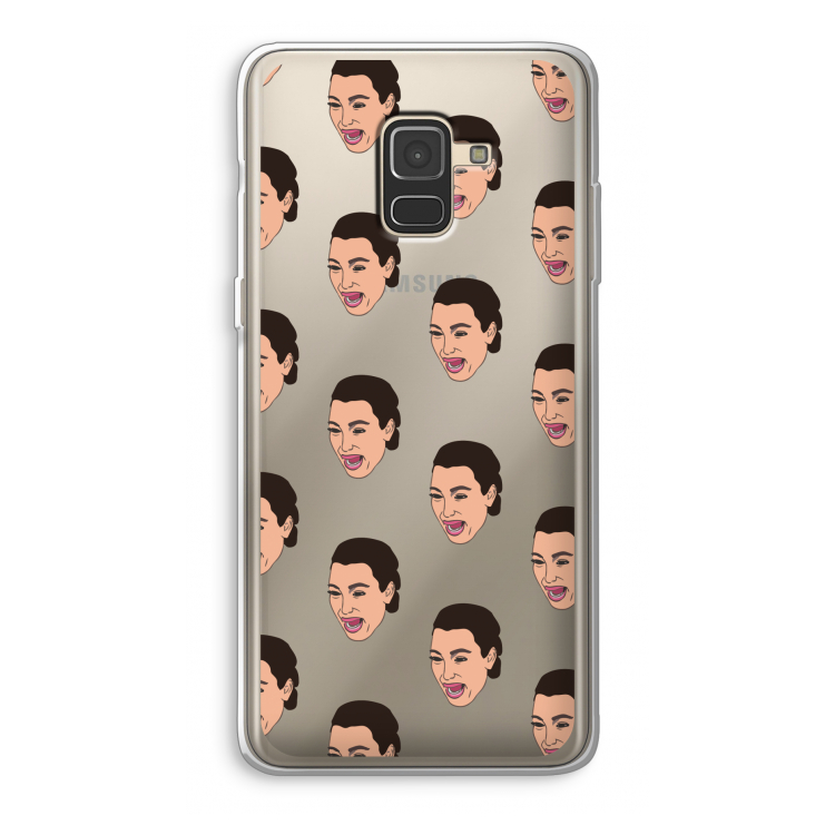 Ugly Cry Call: Samsung Galaxy A8 (2018) Transparant Hoesje