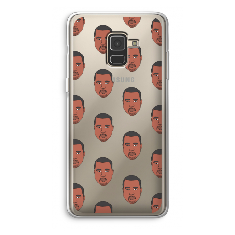 Kanye Call Me?: Samsung Galaxy A8 (2018) Transparant Hoesje