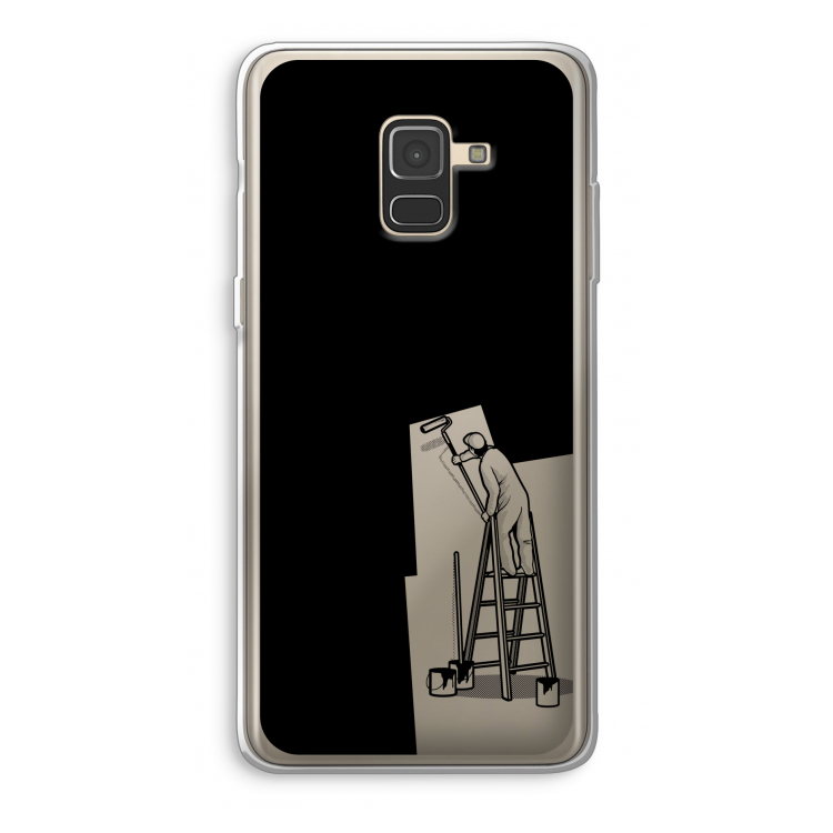 Musketon Painter: Samsung Galaxy A8 (2018) Transparant Hoesje