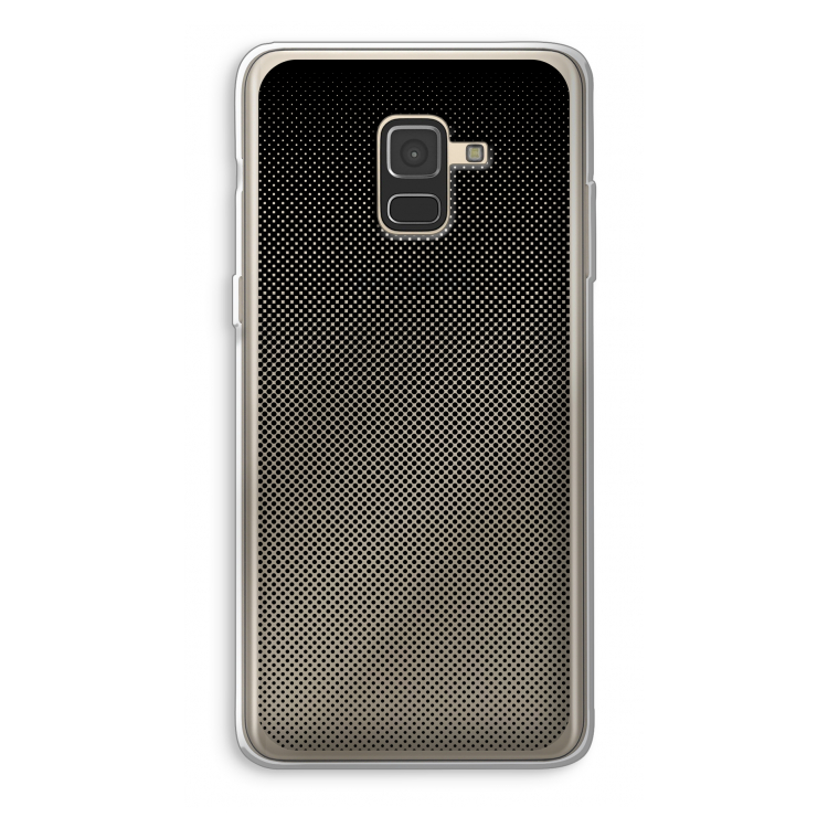 Musketon Halftone: Samsung Galaxy A8 (2018) Transparant Hoesje