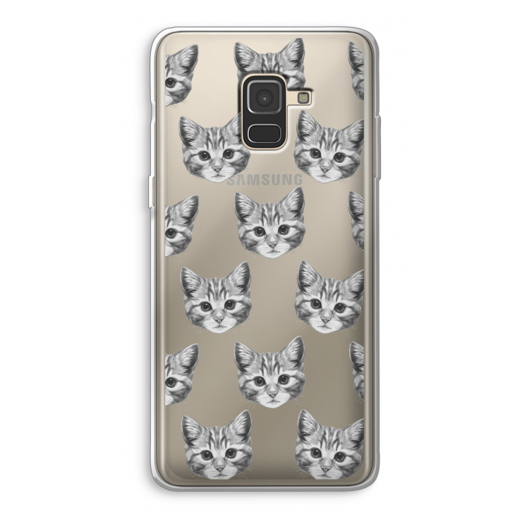 Kitten: Samsung Galaxy A8 (2018) Transparant Hoesje