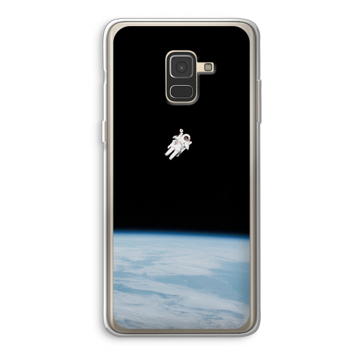 Alone in Space: Samsung Galaxy A8 (2018) Transparant Hoesje