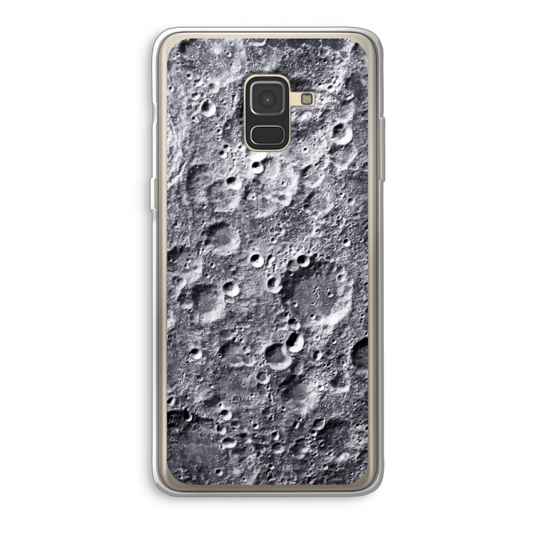 Maanlandschap: Samsung Galaxy A8 (2018) Transparant Hoesje