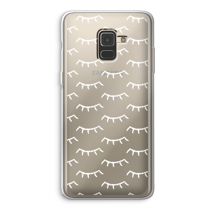 Wimpers: Samsung Galaxy A8 (2018) Transparant Hoesje
