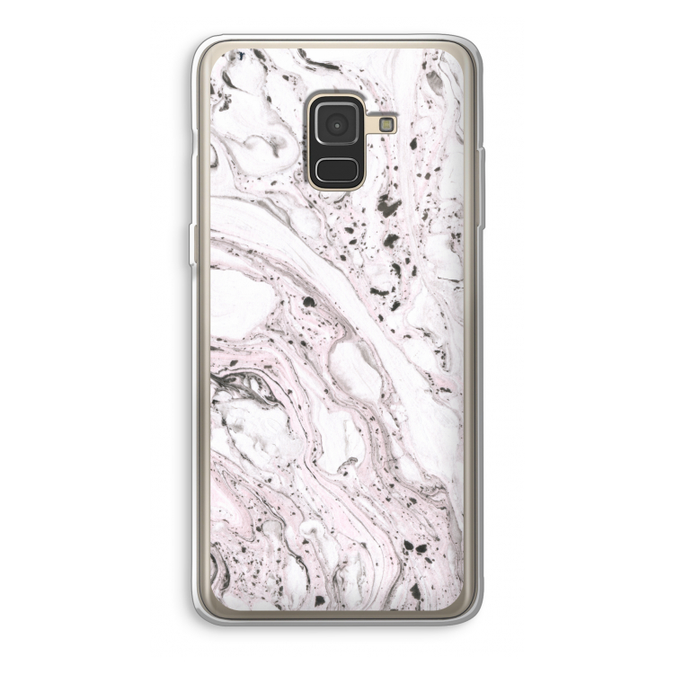 Mengelmoes: Samsung Galaxy A8 (2018) Transparant Hoesje