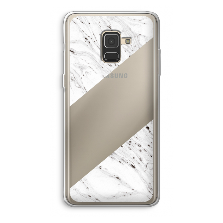 Biggest stripe: Samsung Galaxy A8 (2018) Transparant Hoesje