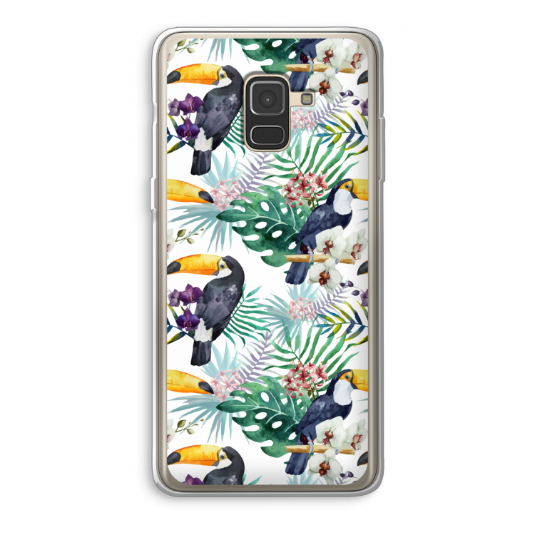 Tukans: Samsung Galaxy A8 (2018) Transparant Hoesje