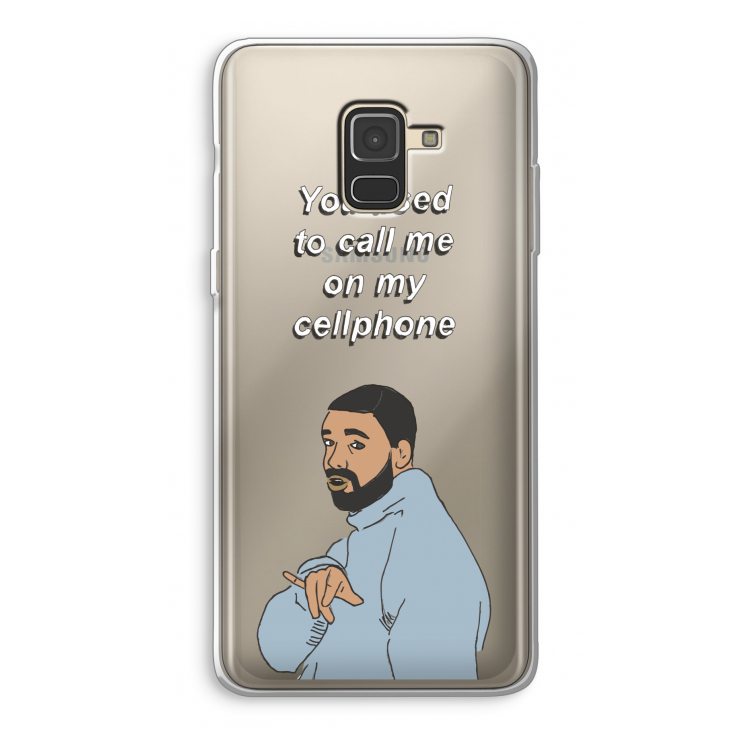 Hotline bling: Samsung Galaxy A8 (2018) Transparant Hoesje