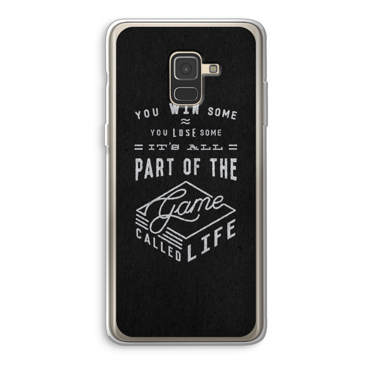 Life: Samsung Galaxy A8 (2018) Transparant Hoesje