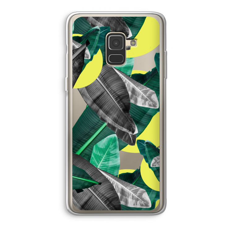 Fantasie jungle: Samsung Galaxy A8 (2018) Transparant Hoesje