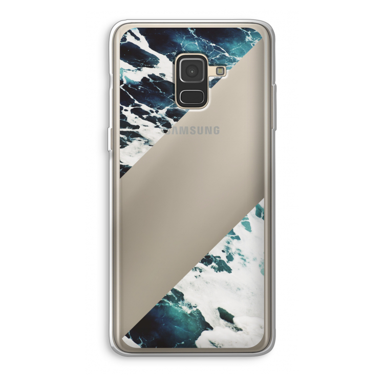 Golven: Samsung Galaxy A8 (2018) Transparant Hoesje