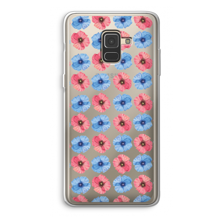 Klaproosjes: Samsung Galaxy A8 (2018) Transparant Hoesje