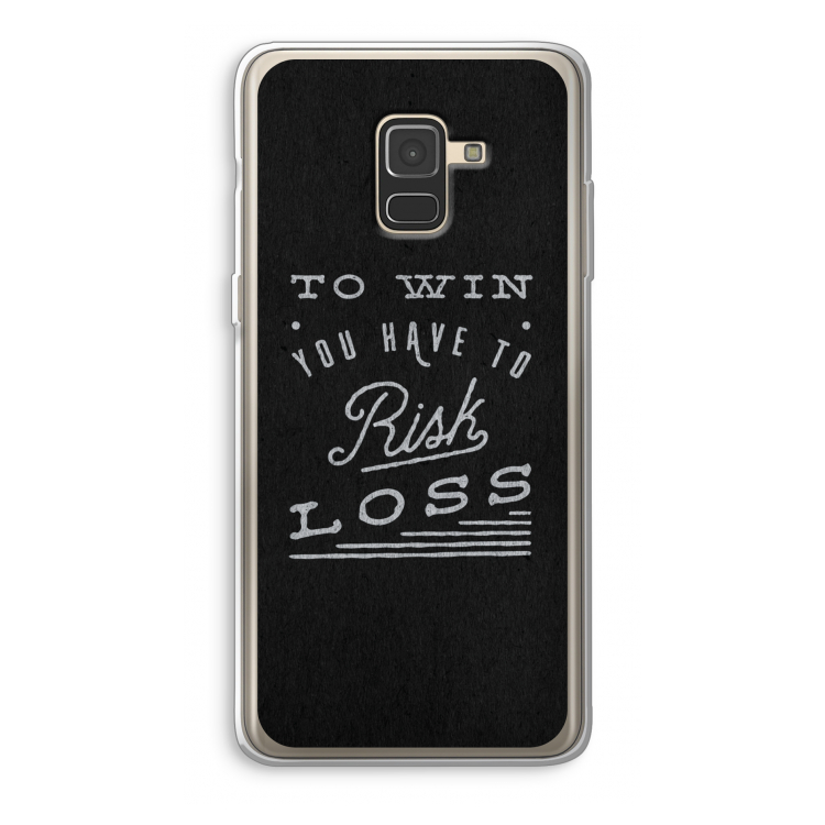 Risk loss: Samsung Galaxy A8 (2018) Transparant Hoesje