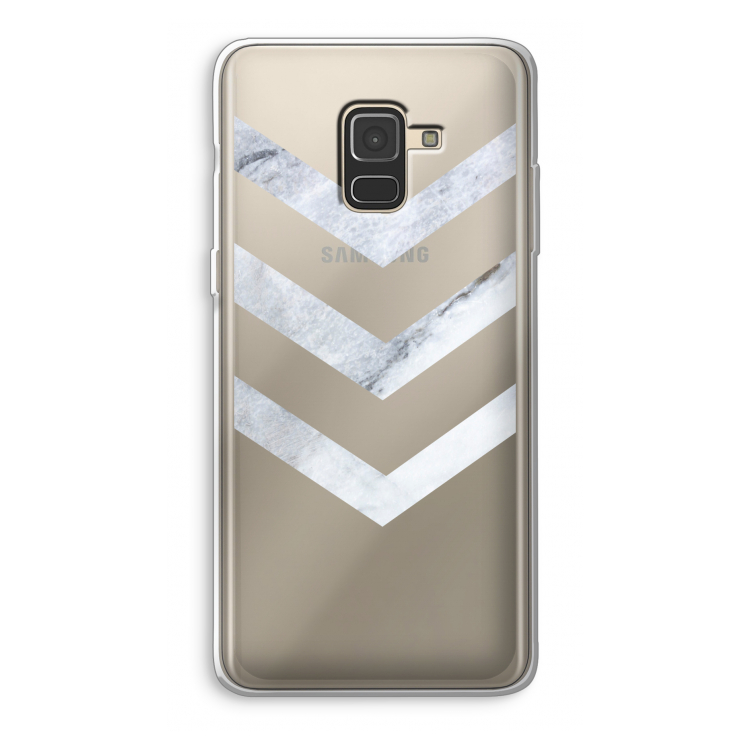 Marmeren pijlen: Samsung Galaxy A8 (2018) Transparant Hoesje
