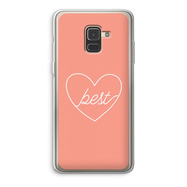 Best heart: Samsung Galaxy A8 (2018) Transparant Hoesje