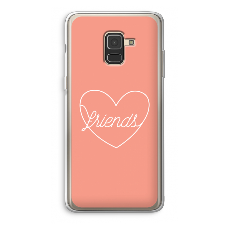 Friends heart: Samsung Galaxy A8 (2018) Transparant Hoesje