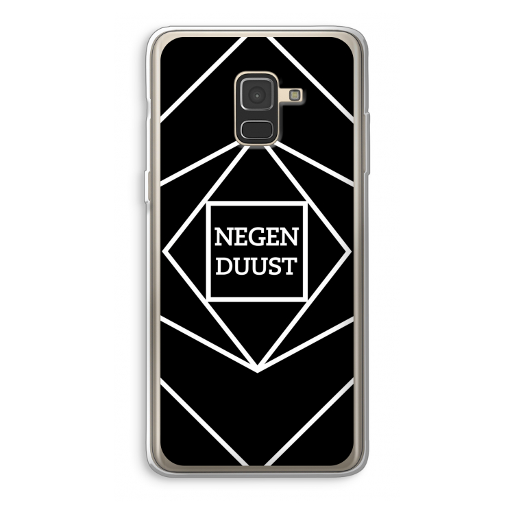Negenduust geometrisch: Samsung Galaxy A8 (2018) Transparant Hoesje