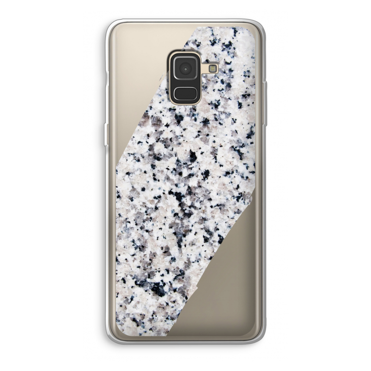 Gespikkelde marmer: Samsung Galaxy A8 (2018) Transparant Hoesje