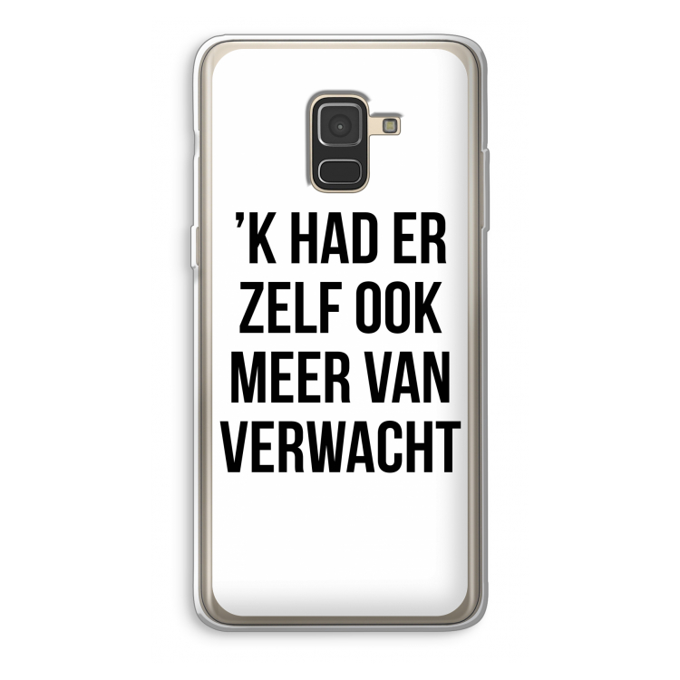 Meer verwacht: Samsung Galaxy A8 (2018) Transparant Hoesje