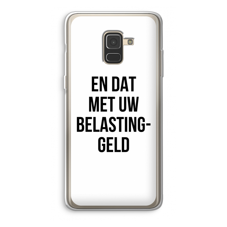 Belastinggeld: Samsung Galaxy A8 (2018) Transparant Hoesje