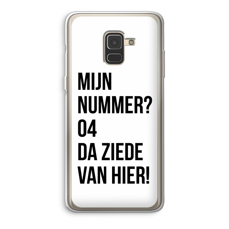 Da ziede van hier: Samsung Galaxy A8 (2018) Transparant Hoesje