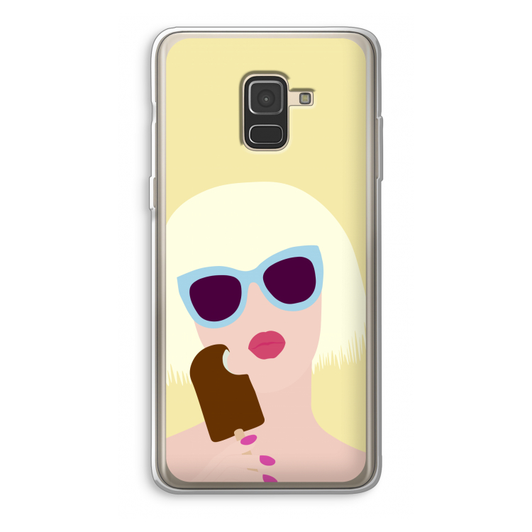Ice cream: Samsung Galaxy A8 (2018) Transparant Hoesje