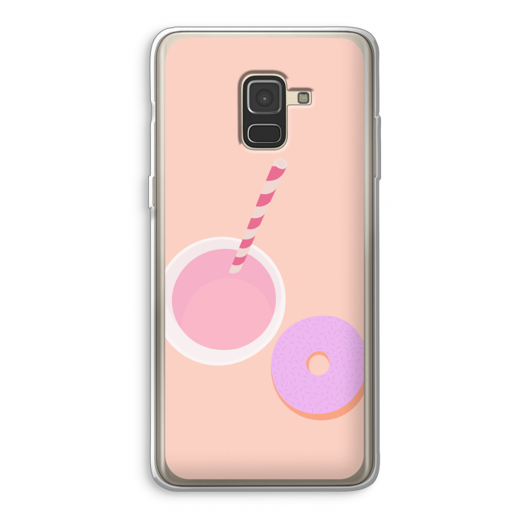 Donut: Samsung Galaxy A8 (2018) Transparant Hoesje
