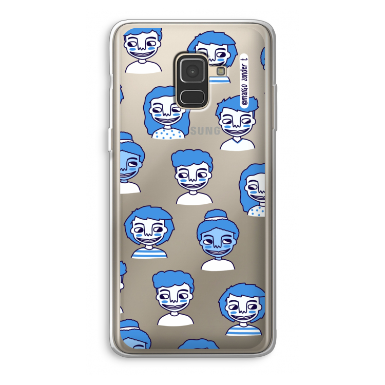 Gezichtjes: Samsung Galaxy A8 (2018) Transparant Hoesje