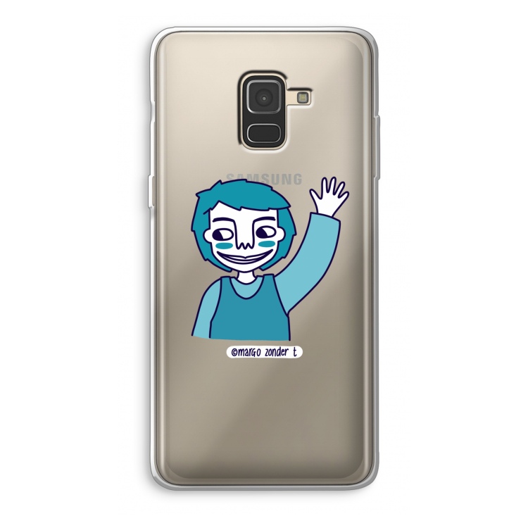 Zwaai: Samsung Galaxy A8 (2018) Transparant Hoesje