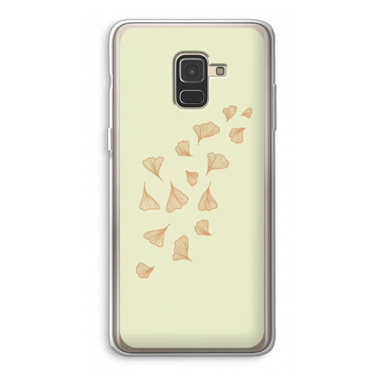 Falling Leaves: Samsung Galaxy A8 (2018) Transparant Hoesje