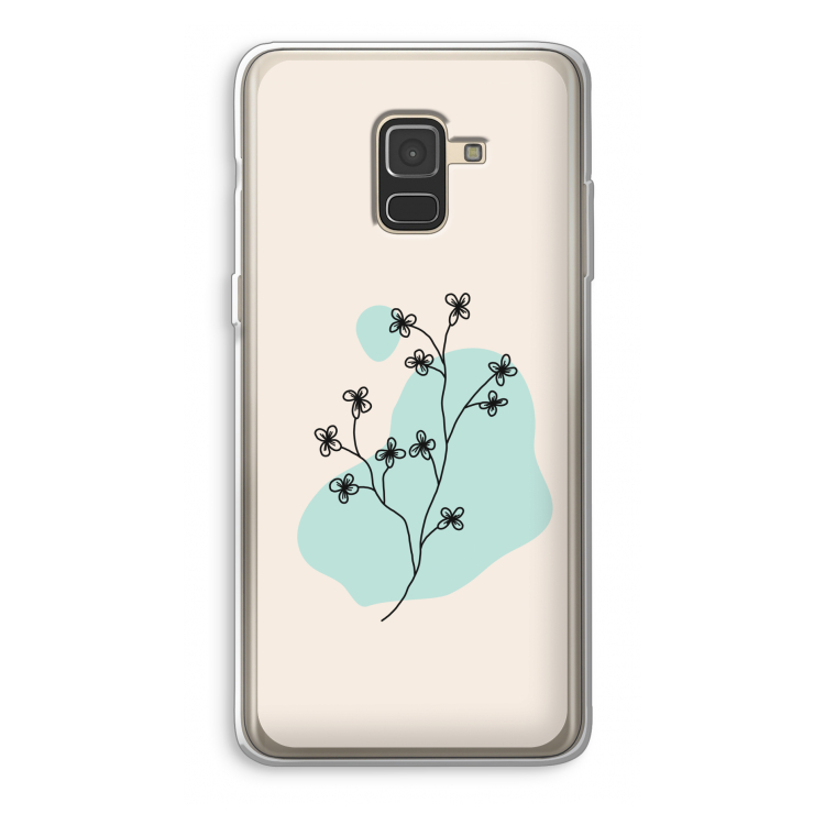Love your petals: Samsung Galaxy A8 (2018) Transparant Hoesje