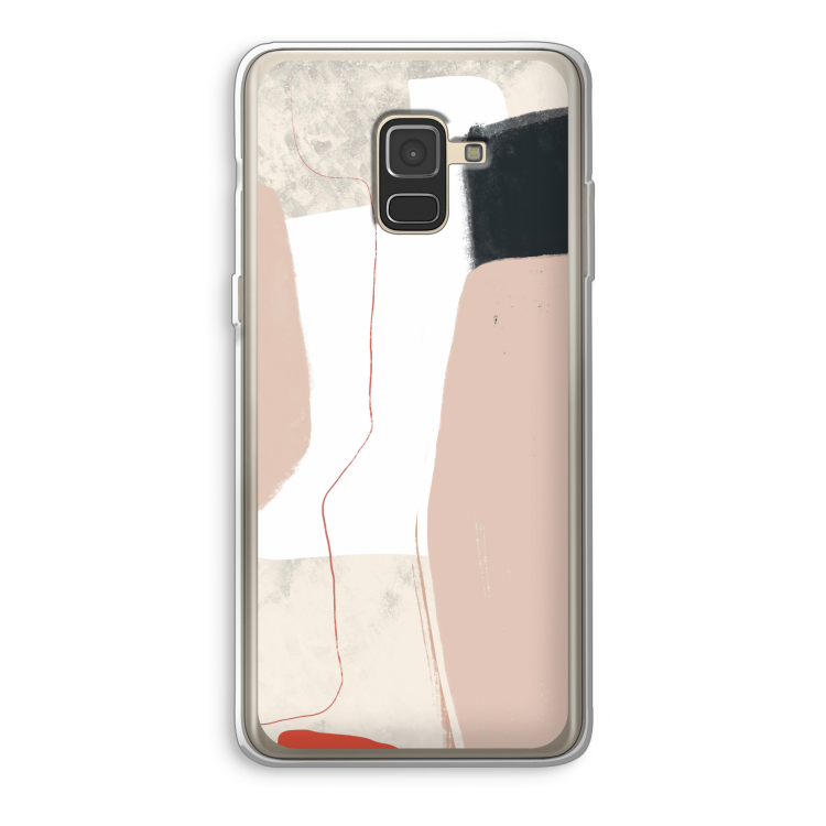 Lava: Samsung Galaxy A8 (2018) Transparant Hoesje