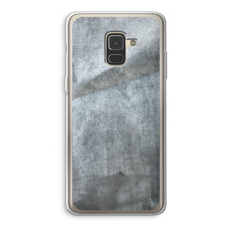 Grey Stone: Samsung Galaxy A8 (2018) Transparant Hoesje