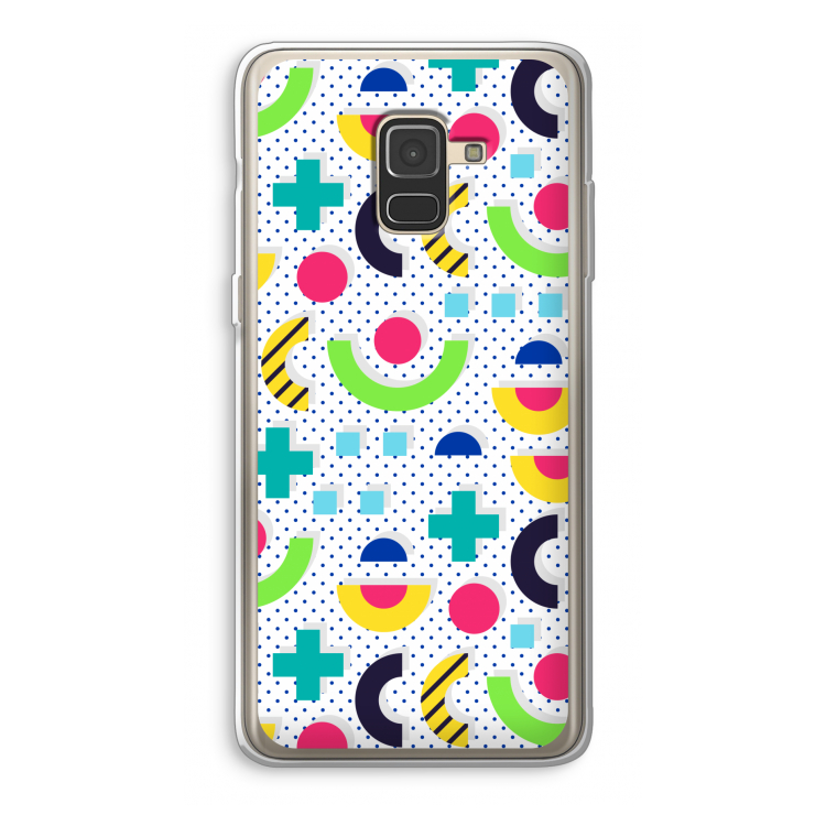 8-bit N°1: Samsung Galaxy A8 (2018) Transparant Hoesje