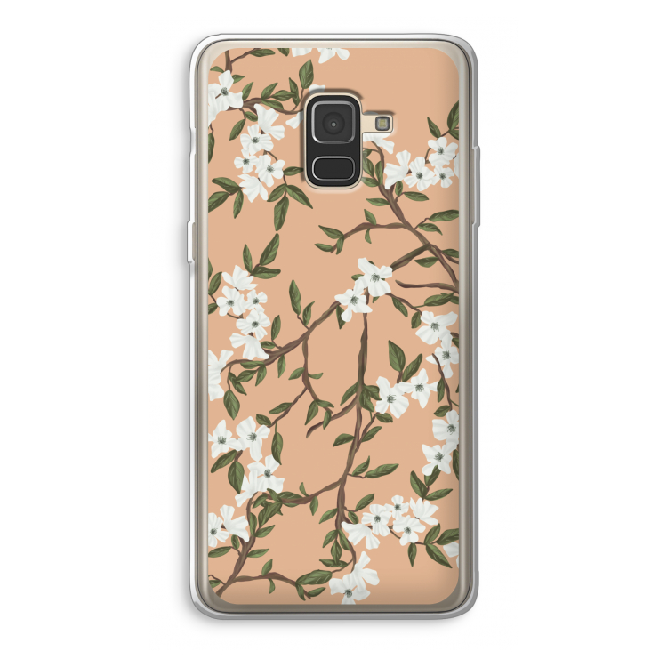 Blossoming spring: Samsung Galaxy A8 (2018) Transparant Hoesje