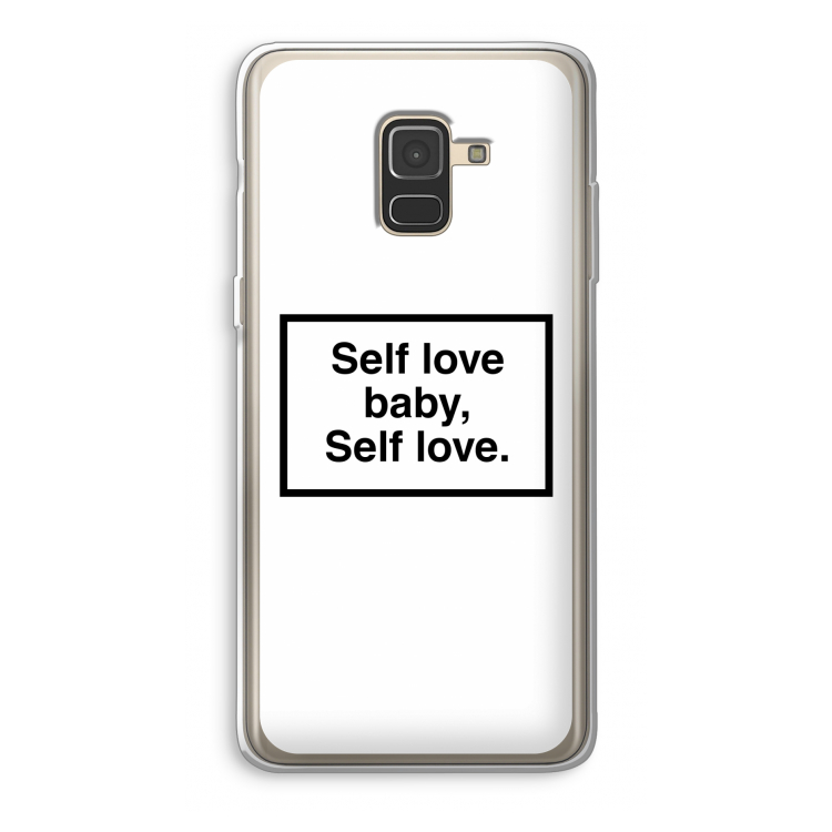 Self love: Samsung Galaxy A8 (2018) Transparant Hoesje