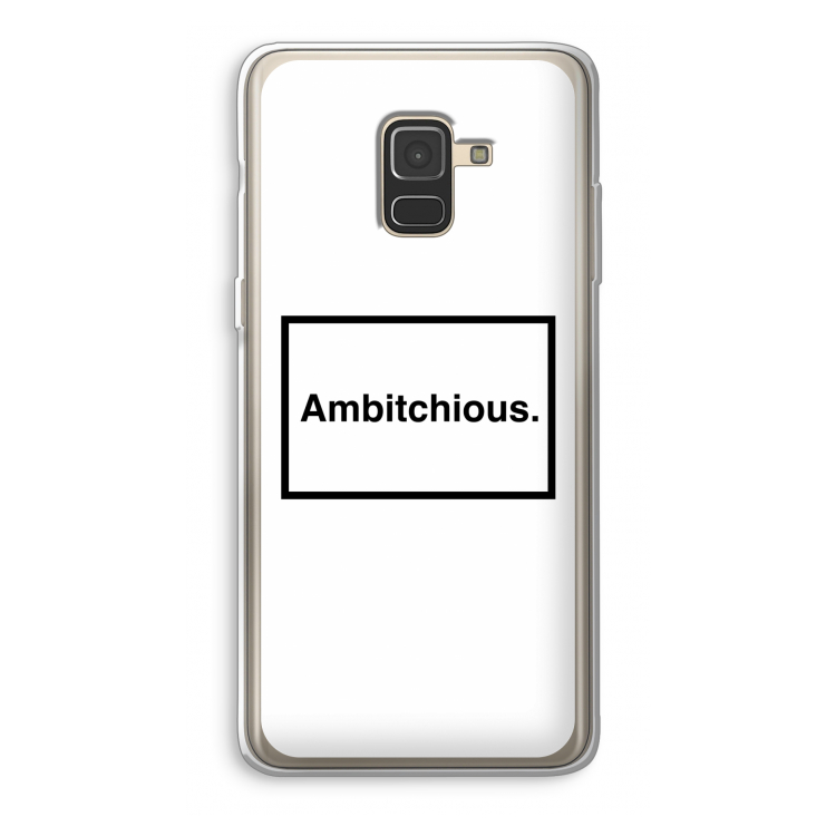 Ambitchious: Samsung Galaxy A8 (2018) Transparant Hoesje